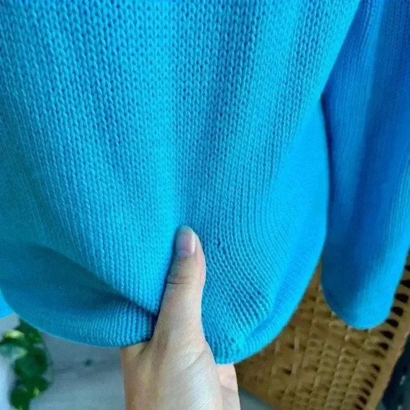 Lilly Pulitzer Blue Knit Sweater 100% Cotton in Blue - Picture 9 of 9